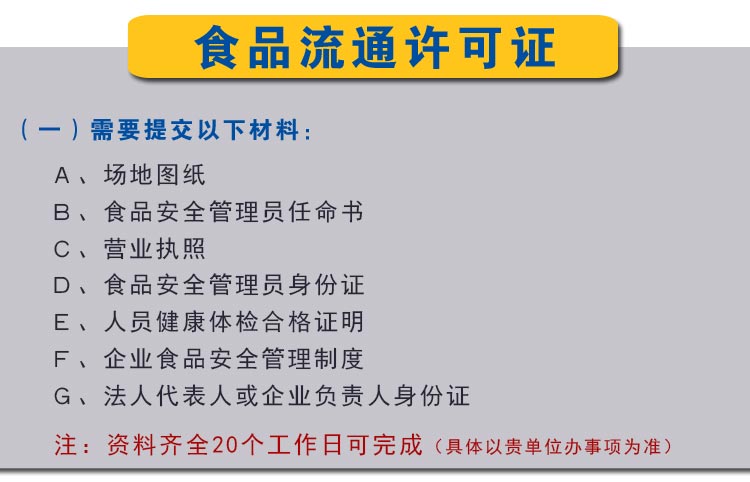 食品流通許可證